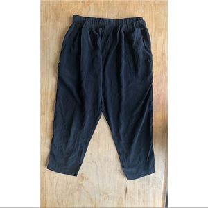 Black silk pants by Podolls